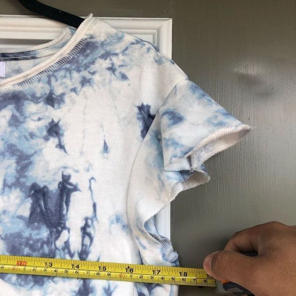 New Directions Studio NWT Tie Dye Blue Shirt size Large - Picture 7 of 8
